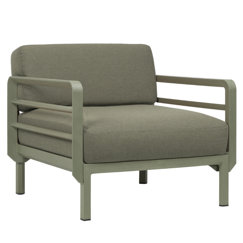 Nardi Zelené zahradní křeslo Maximo Poltrona se zelenou podnoží