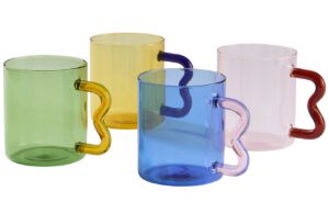 Jotex Set čtyř skleněných hrnků PARIS