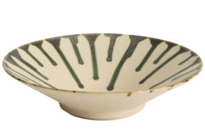 Kave Home Béžovo-zelená keramická mísa Olmera Ø 36