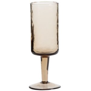 Kave Home Hnědá sklenice na víno Obila