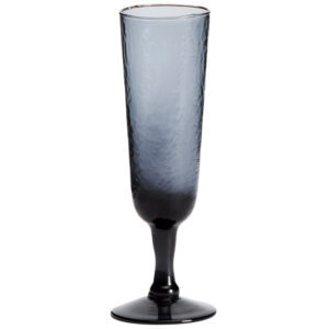 Kave Home Modrá sklenice na sekt Sileia