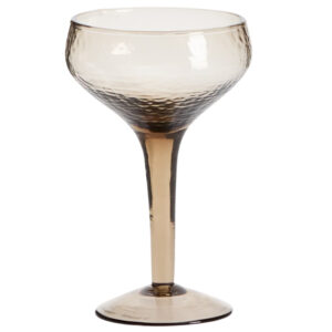 Kave Home Hnědá sklenice na víno Sileia