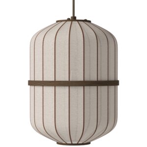 Bolia Tmavé dubové závěsné světlo Lucén Cylinder 28 cm