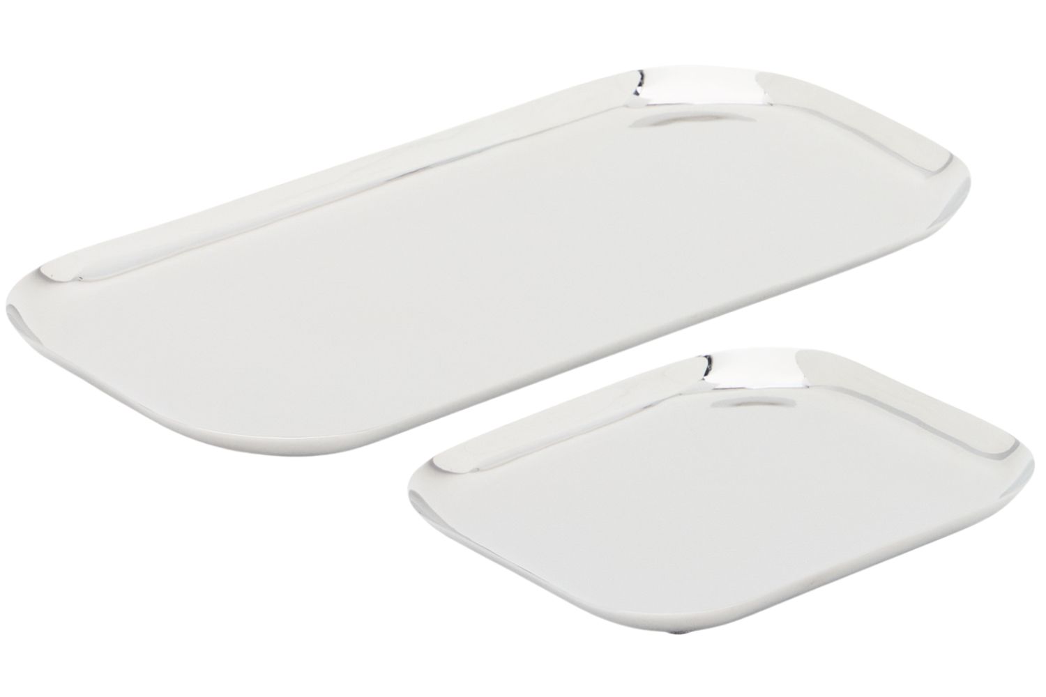 Kave Home Set dvou nerezových táců Nirela 29