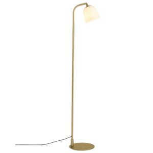 Halo Design Bílá skleněná stojací lampa Room 49 135 cm