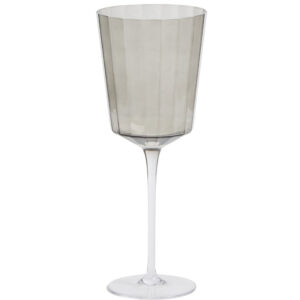 Kave Home Šedá sklenice na víno Clarien 395 ml