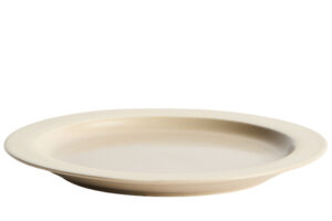 Kave Home Béžový keramický talíř Doren Ø20 cm