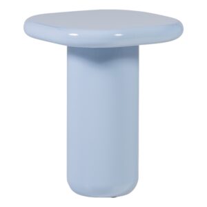 WOOOD Modrý lakovaný odkádací stolek Zava 50 x 50 cm