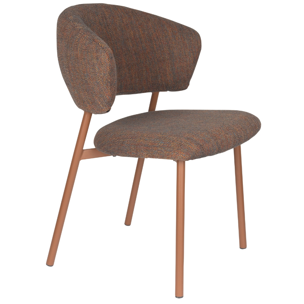 White Label Hnědá jídelní židle JASMINE