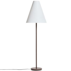 Kave Home Hnědá kovová stojací lampa Navat 153 cm