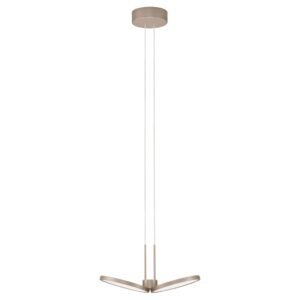 Béžové závěsné LED světlo Nova Luce Vea 33 cm