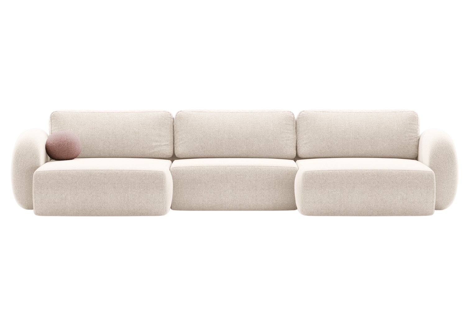 Maison Heritage Světle béžová rozkládací pohovka Kora 362 cm