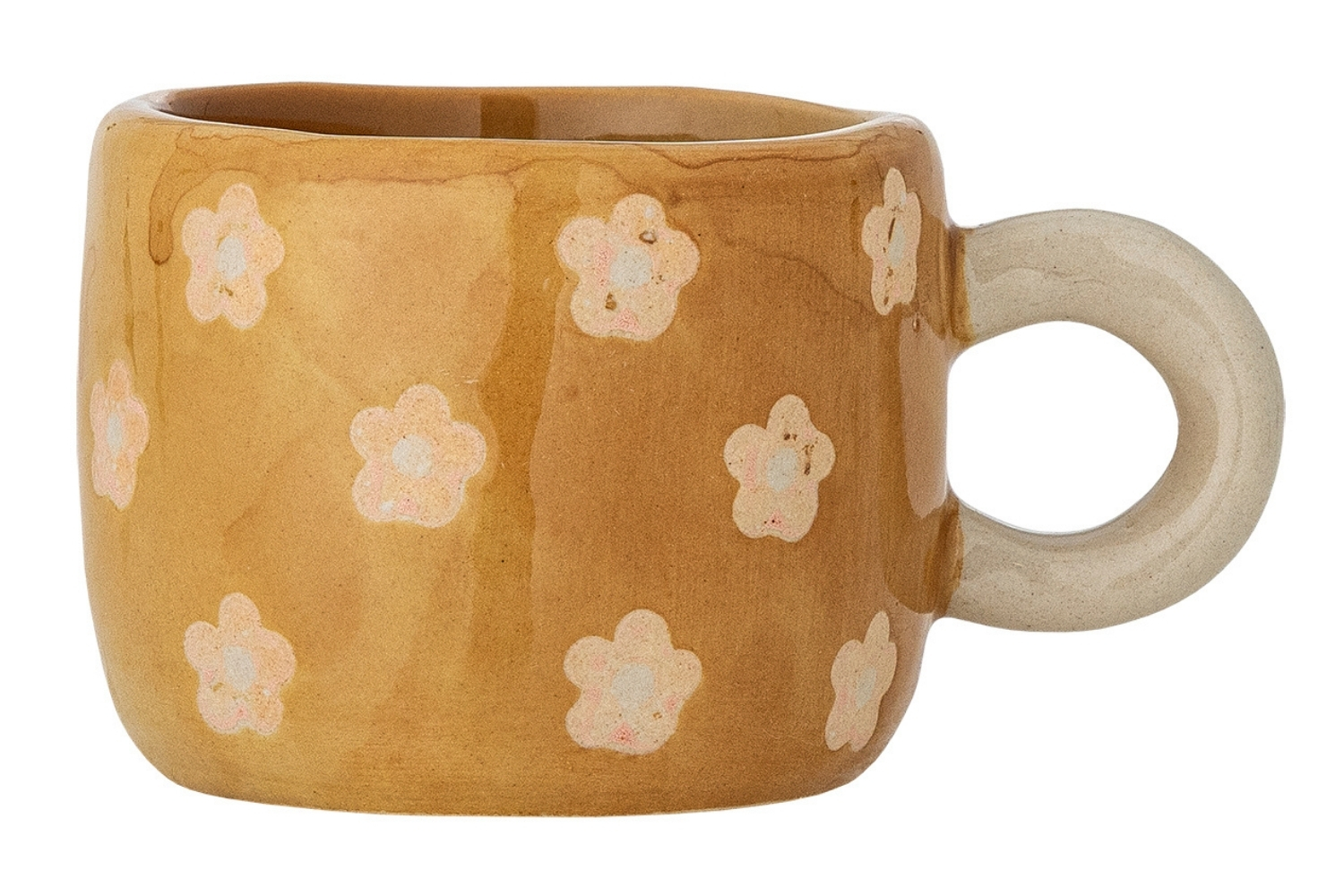 Bloomingville Žlutý keramický hrnek Nini 100 ml