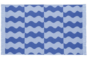 noo.ma Modrá bavlněná plážová osuška Nugo 160 x 100 cm