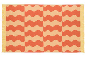 noo.ma Oranžová bavlněná plážová osuška Nugo 160 x 100 cm