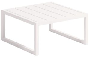 Kave Home Bílý kovový zahradní stolek Comova 60 x 60 cm