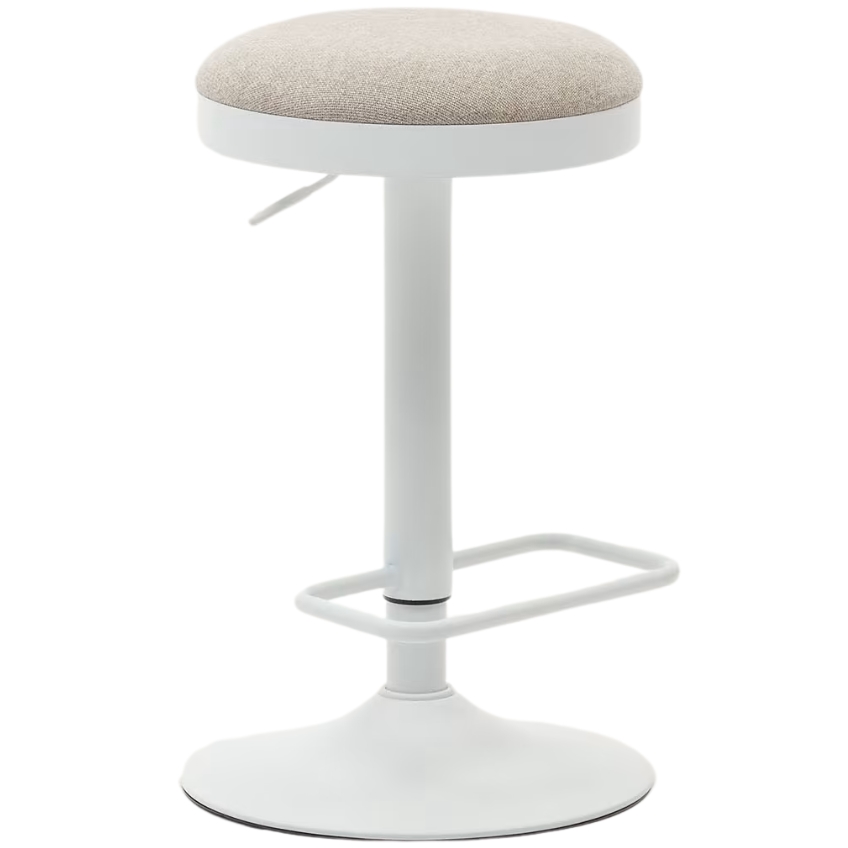 Béžová čalouněná barová židle Kave Home Zaib 63-84 cm