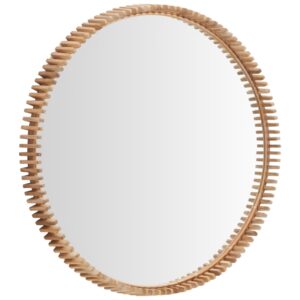 Dřevěné závěsné zrcadlo Kave Home Polke 100 cm
