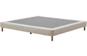 Kave Home Béžová čalouněná dvoulůžková postel Ofelia 150 x 190 cm