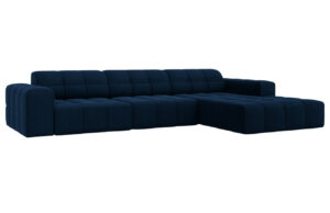 Cosmopolitan Design Sametová rohová pohovka Chicago 284 cm