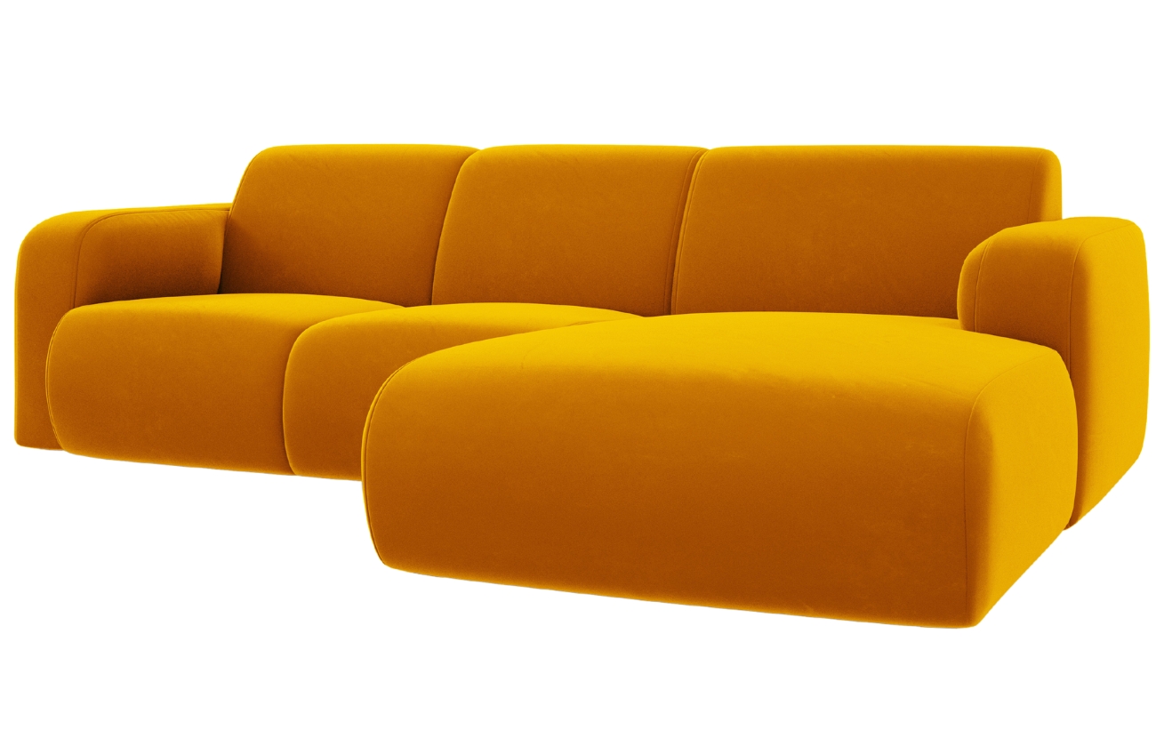 Windsor & Co Sametová rohová pohovka Lola 250 cm