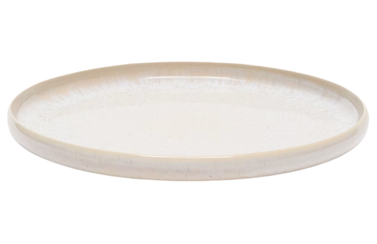 Kave Home Bílý keramický talíř Uilo 26