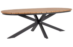 Bizzotto Hliníkový zahradní stůl  Zelmar 218 x 115 cm s šedou podnoží