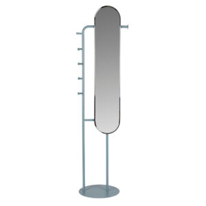 Zuiver Modré kovové stojací zrcadlo VERO 179 cm