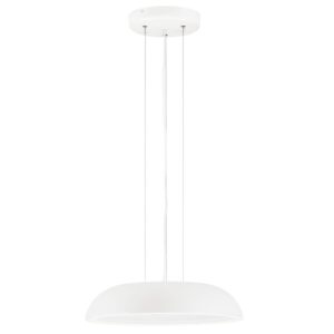 Nova Luce Bílé kovové závěsné LED světlo Felicia 45 cm