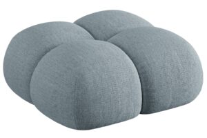 Cosmopolitan Design Světle modrá podnožka Loretto 90 x 90 cm