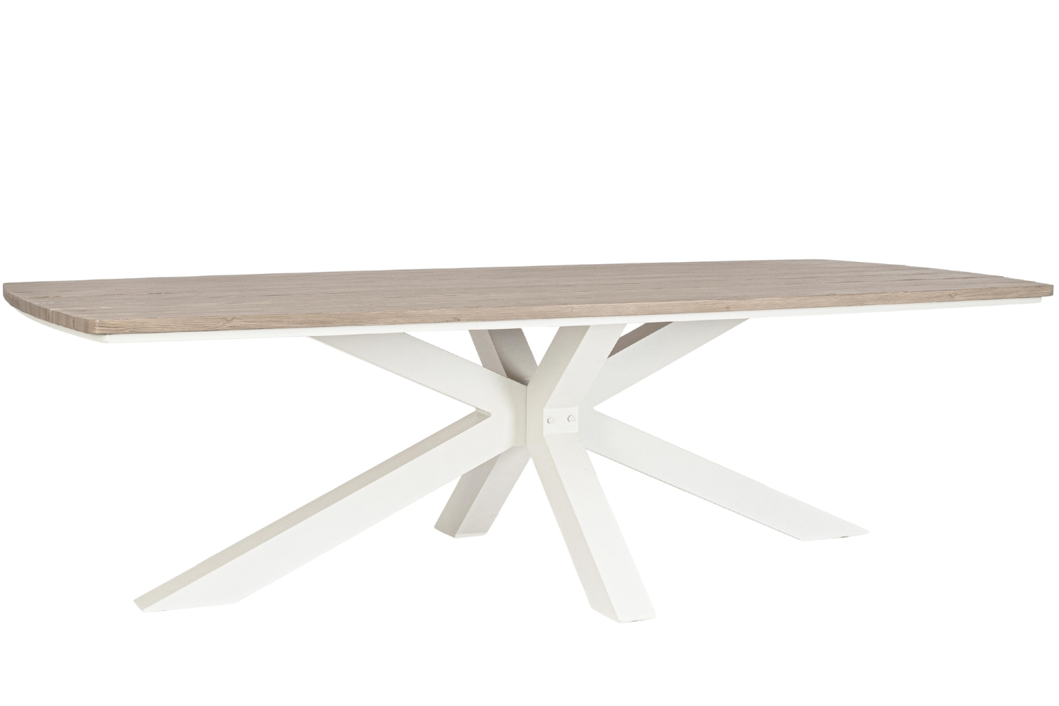 Bizzotto Hliníkový zahradní stůl Zelmar 260 x 118 cm s krémovou podnoží